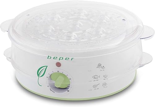 BEPER 90.501 Cuiseur Vapeur, Blanc, 5 L, 400 W - Nail Gallerys