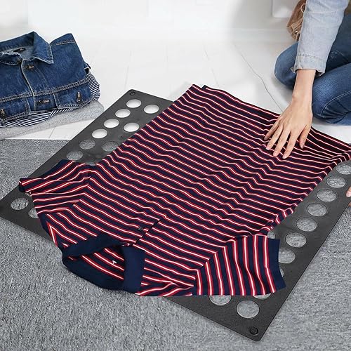 Planche à Plier Le Linge,Plastique Planche à Plier Vêtements Planche Pliage Facile Plieuse a Linge Facile et Rapide pour les Enfants et les Adultes de Plier des Vêtements de Différentes Tailles Noir - Nail Gallerys