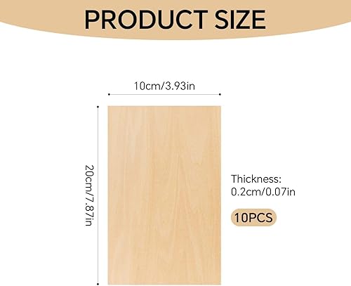 QFEHTHSK Planches en Bois Artisanales 10 Pièces, Matériaux De Bricolage, Planches en Bois pour L'Artisanat, Créations De Décoration Intérieure, Copeaux De Bois Polyvalents - Nail Gallerys