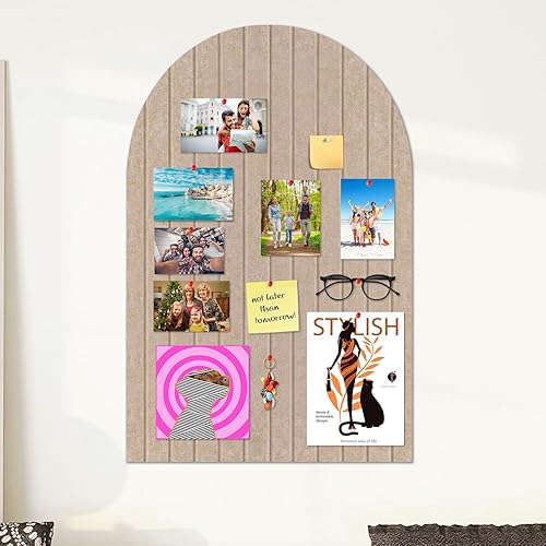 Grand tableau d'affichage décoratif en feutre de 60 x 90 cm - 0,9 cm d'épaisseur - Pliable - Avec ruban adhésif - Pour murs à l'école, à la maison, au bureau - Marron - Nail Gallerys