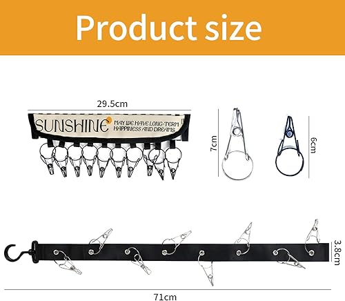 Porte Casquette Set Porte-Chapeaux, Support de Casquette de la Porte, Baseball Organisateur Casquette Mural avec 18 Clips de Casquette à Suspendre pour Rangement Casquettes Serviettes Echarpes - Nail Gallerys