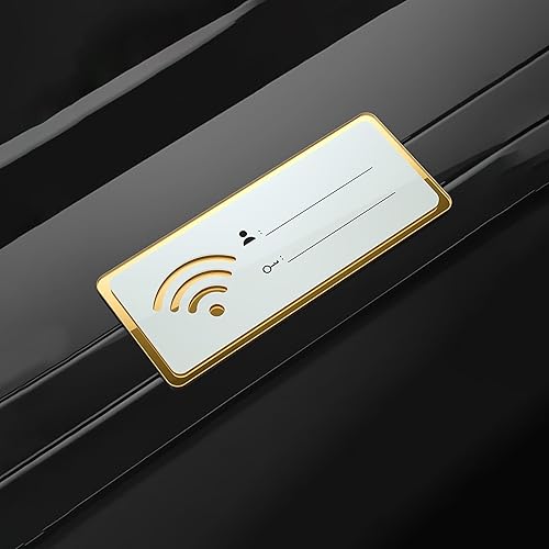 Panneau de mot de passe WiFi pour la maison – de style tableau noir inscriptible | Tableau noir décoratif avec mot de passe WiFi | Panneau de mot de passe WiFi rustique | Idéal pour les invités - Nail Gallerys