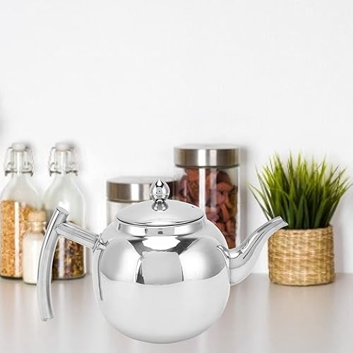 Théière domestique en acier inoxydable avec filtre, cuisinière à induction pour bouilloire à eau froide pour feuilles mobiles et sachets de thé(S) - Nail Gallerys