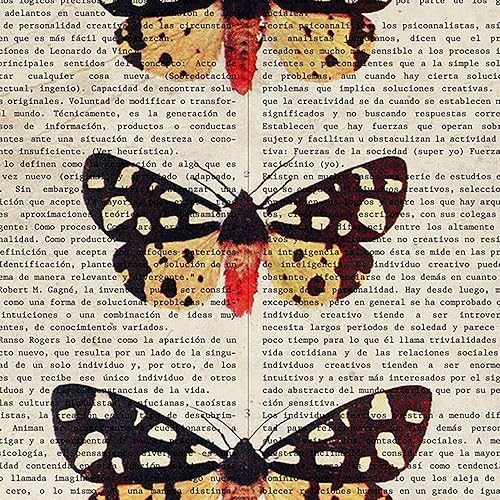 Nacnic Affiche Pieris Papillons. Feuilles de papillons. Décoration papillons et mites. Format A4 sans cadre - Nail Gallerys