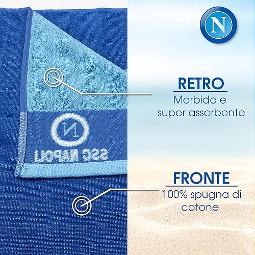 Napoli Serviette de plage en éponge de coton 90 x 170 cm, produit officiel 7119 - Nail Gallerys