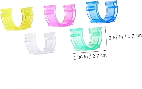 Tofficu 100 Pièces Clip De Noyau De Canette Demi-Lune Clip Porte-Cordon Pinces À Cantre De Couture Domestiques Clips De Canette Support De Bobine Canettes À Coudre Petits Clips De Canette - Nail Gallerys