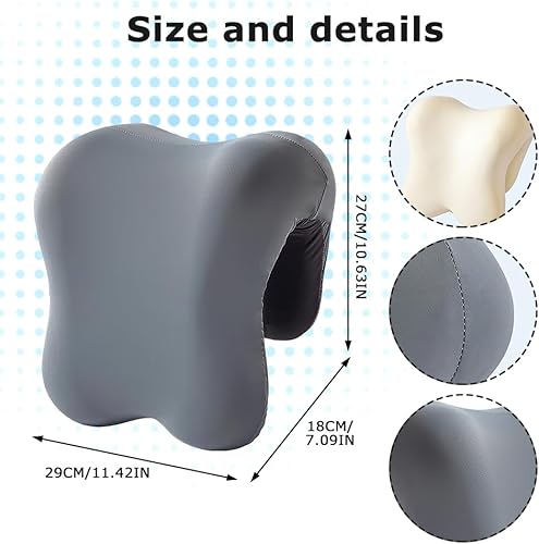 KBIBCK Coussin de Nuque avec Effet mémoire de Forme pour chaises de Bureau, Coussin Doux pour la Pause déjeuner, Chaise de Bureau, appuie-tête, Coussin de Sieste pour Adultes, étudiants - Nail Gallerys