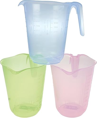 PARENCE.- Doseur en Plastique 1L- Mesure Précise, Grande Capacité 1000ML, Poignée Ergonomique - Graduation transparent/Cuisine - Ne pas mettre au lave vaisselle - Nail Gallerys