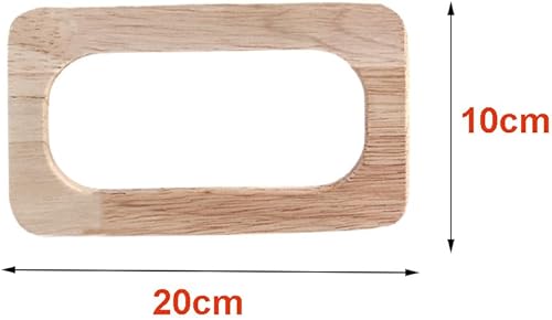 Dtoterul Poignées de Sac à Main en Bois 4 Pièces Rectangle Poignées de Sac en Bois Anses de Sac en Bois Poignée en Bois Poignée de Remplacement de Sac pour Accessoires de Remplacement de Sac - Nail Gallerys