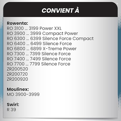 McFilter | 20 sacs à poussière adaptés à Swirl PH86 | pour Philips, AEG, Electrolux, Volta | PH 86 | sac à poussière à 5 couches, disque de recouvrement en plastique et fermeture à clapet - Nail Gallerys