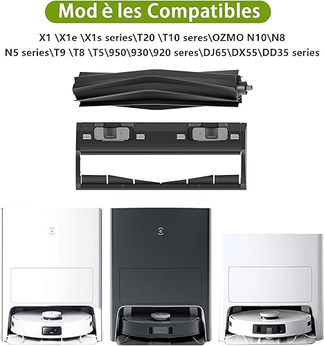Lot de 21 Accessoires pour Robot Aspirateur ECOVACS DEEBOT X8 Omni / X8 Pro. 1 Brosse Principale, 3 Brosse à Rouleau, 4 HEPA Filtres, 6 Sacs à Poussière, 6 Brosses Latérales,1 Brosse de Nettoyage - Nail Gallerys