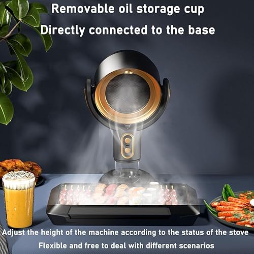 Akafinds The HighFan Purificateur de fumée pour fumer - Ventilateur purificateur de fumée - Purificateur Smokeaway - Ventilateur d'échappement de cuisine portable - Hotte de cuisine portable - Nail Gallerys