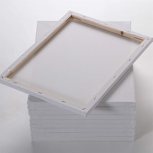 Lot de 10 Toiles sur Chassis PURISTES pour Peinture 24x30cm | châssis Vierge, châssis Couvert, Toile sur châssis Bon marché pour Peinture Acrylique, Toile sur châssis - Nail Gallerys
