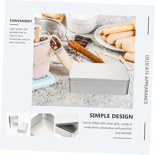 TOPPERFUN Boîte De Rangement Rectangulaire Avec Couvercle En Fer Pour Biscuits Boîte À Gâteaux Boîtes De Rangement En Fer Pour La Cuisson Des Collations Pratique - Nail Gallerys