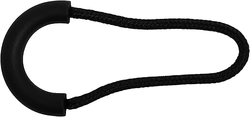 AERZETIX - C62962 - Lot de 10 Cordons/tirettes décoratifs à embout en plastique pour curseur de fermeture éclair à glissière - pour valise anorak blouson sac à dos sport - couleur noir - Nail Gallerys