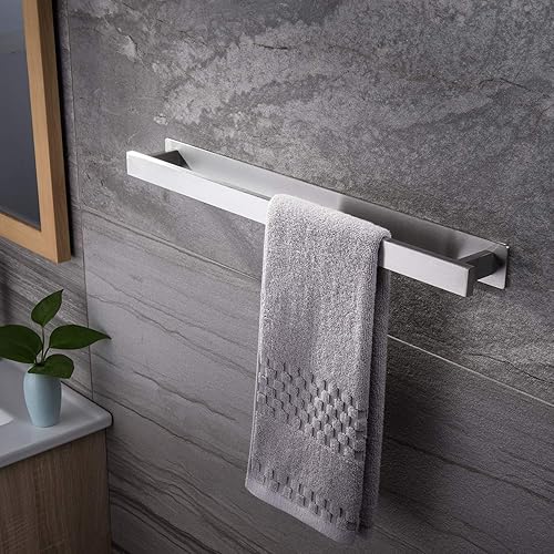 Ruicer Porte-Serviettes pour Salle De Bains Auto-Adhésif Serviette Barre Acier Inoxydable 40cm - Nail Gallerys