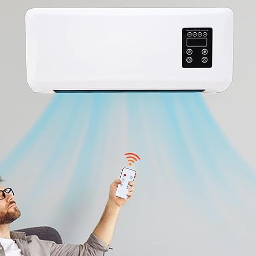Climatiseur Split Fixe | Climatiseur Réversible Murale avec Fonction Chauffage - Pompe À Chaleur Portable Ventilateur Pour Camping, Voiture & Salle De Bain (Pas de refroidissement) - Nail Gallerys