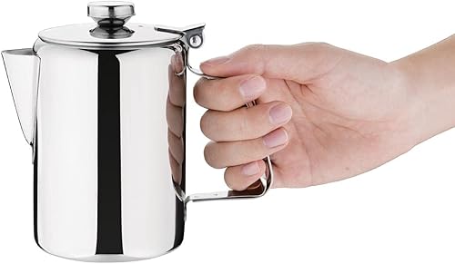 Olympia Concorde Cafetière italienne en acier inoxydable 473 ml - Nail Gallerys