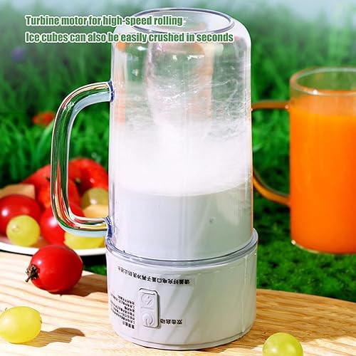 Mixeur Portable pour et Shakes, Mixeur Électrique Portable Pour Shakes Et Jus, Mixeur Multifonction Avec Paille Sans Fuite pour Femmes, Hommes, Sportifs - Nail Gallerys