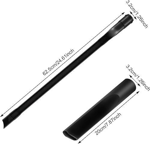 Suceur d'Aspirateur, Suceur Plat Extra Long et Doux de 62 cm, Diamètre 32 mm, Accessoire Universel, Fin et Plat, Idéal pour Nettoyer les Interstices Entre les Meubles et les Sièges de Voiture - Nail Gallerys