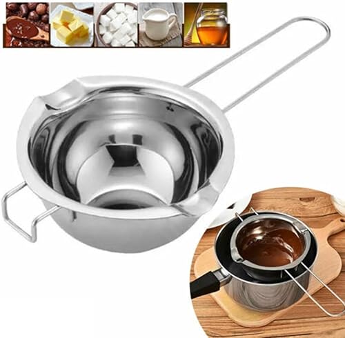 Pot de fusion double chaudière en acier inoxydable pour faire fondre du chocolat, de la cire, des bonbons et des bougies - Nail Gallerys