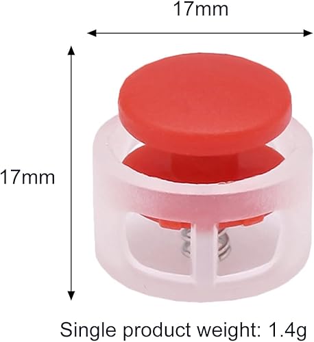 Teegxddy 20 PCS Couleur serre cordon arret cordon attache cordon mousqueton plastique cordon arret de cordon cordon - Nail Gallerys