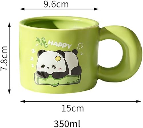 Xfeyaqlo Tasse Panda 400ml Mignon Mug Original, Tasse The Tasses Cafe Tasse Cappuccino Ceramique Profitez D'un Moment Agréable (A) - Nail Gallerys