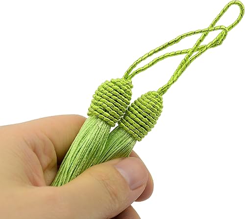 Makhry 20pcs 6 Pouces Glands Soyeux Boucles d'oreilles Bijoux Signets (Blanc) - Nail Gallerys