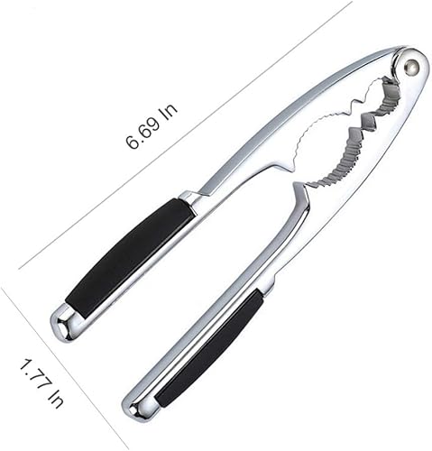 Kisem Casse Noix , Antidérapant Décapsuleur avec Poignées en Caoutchouc , Ouvre Noix Casse Noisette de 17 cm d'épaisseur pour Fruits de Mer Coquille de Homard Crabe Noisette Noyer - Nail Gallerys