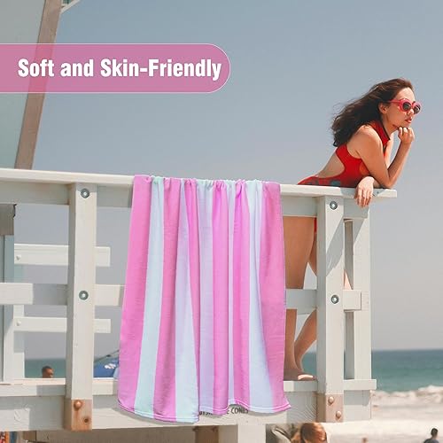 XIABYAYU Serviette de Plage, Serviette de Bain, Serviettes Piscine Microfibre, 75 x 150 cm, Drap de Plage pour Enfant, Adulte, Piscine, Sport, Voyages - Nail Gallerys