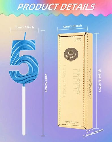 Bougies bleues en forme de chiffre 27 pour 27e anniversaire – Bougies bleu saphir pour décoration de gâteau pour cérémonie de remise de diplôme, anniversaire de mariage - Nail Gallerys