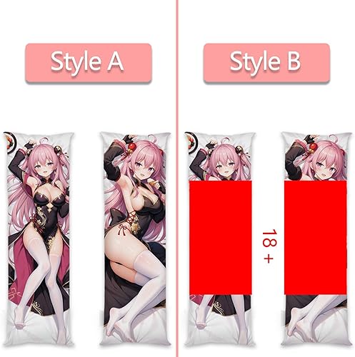 DOLCNM Taie d'oreiller Anime Waifu Girl Charme Motif Double Face Coussin Covers Anime Fans favori décoratifs for la Maison 147 - Nail Gallerys