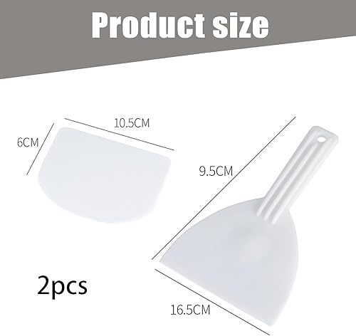 2 Pièces Raclette à Pâte Spatule,Pizza en Plastique Flexible,Grattoir Coupe-Pâte Multifonction pour Pizza,Pain et Pâtisserie,Avec Trous de Suspension,Outil de Cuisine Pratique - Nail Gallerys