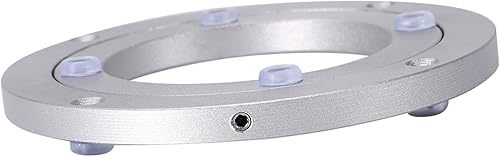 Roulement de plaque tournante en alliage d'aluminium, Lazy Susan Heavy Duty roulement rotatif plateau tournant Table à manger ronde Table à manger à plaque pivotante lisse(10Inch) - Nail Gallerys
