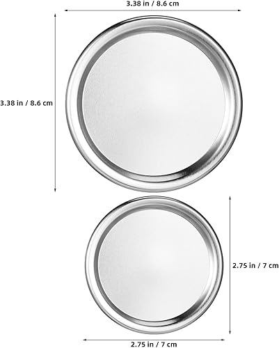 TOPPERFUN 48 Couvercles De Bocaux Chacun Pour 2 75 Pouces Et 3 38 Pouces Couvercles De Bocaux En Fer Scellés Sous Vide Pour Bouche Large Et Bouche Régulière Couvercles De - Nail Gallerys