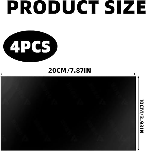 4 Pièce Film Occultant Fenêtre,Vitre Fenetre Anti Regard Filtre UV Chaleur Adhesif Autocollant,Protection Nuit Maison Fenêtres Thermique Opaque Films Cache Autocollants Sheet pour Voiture Velux(Noir) - Nail Gallerys