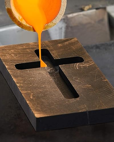 LAITEGOG Lot de 5 moules à lingots de Moulage en Graphite, for raffiner Les déchets, for Fondre l'or, l'argent, Le métal, l'aluminium, Le cuivre, Le Laiton et Le Zinc - Nail Gallerys