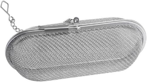 Saisissage en acier inoxydable Boule d'assaisonnement Infuser Tea Filtre Diffuseur d'épices pour la cuisson ovale, boule d'infuseur de thé - Nail Gallerys