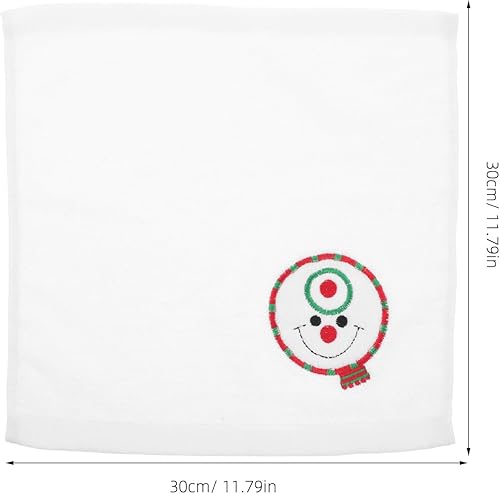 BESTonZON Lot de 2 serviettes de Noël en coton en forme de cupcake pour invités, vaisselle de Noël (bonhomme de neige) - Nail Gallerys