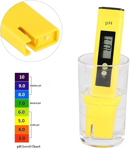 PH Mètre Numérique, Stylo Testeur PH Portable écran LCD Résolution 0,01Ph Calibrage automatique 0.00-14.00 Plage de Mesure PH Testeur Digital pour Aquarium Piscine d'Eau Hydroponique Laboratoire - Nail Gallerys