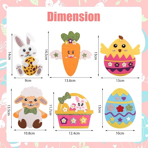 LOMIMOS Deco Paques a Suspendre, Kits d’Activité Manuelle de Pâques avec Oeuf Poussin Lapin, Bricolage Enfant, Jouet DIY pour Enfant - Nail Gallerys