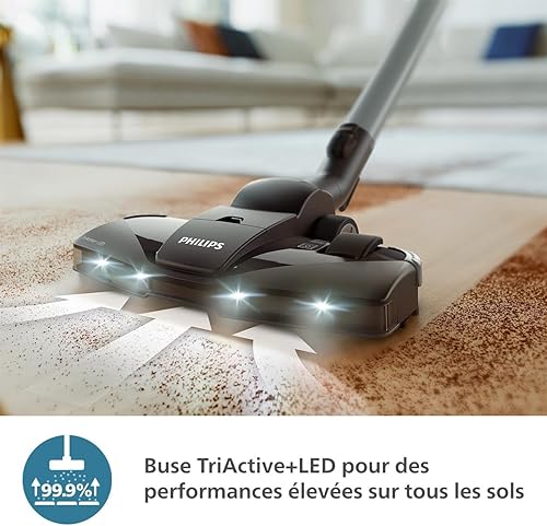 Philips Performer Compact Série 3000 Aspirateur Avec Sac - 900 W Avec Filtre Anti-Allergènes, Rayon d'Action de 9 m (XD3110/09) - Nail Gallerys