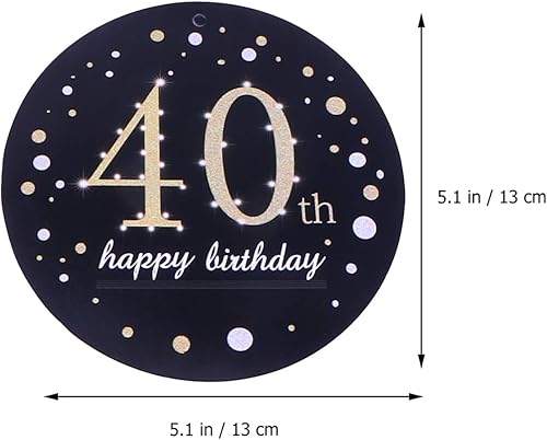 14 pièces Serpentins Anniversaire 40 Ans Tourbillonne Décorations Anniversaire 40 Ans Guirlande à Spirales Suspension Swirl Fête - Nail Gallerys