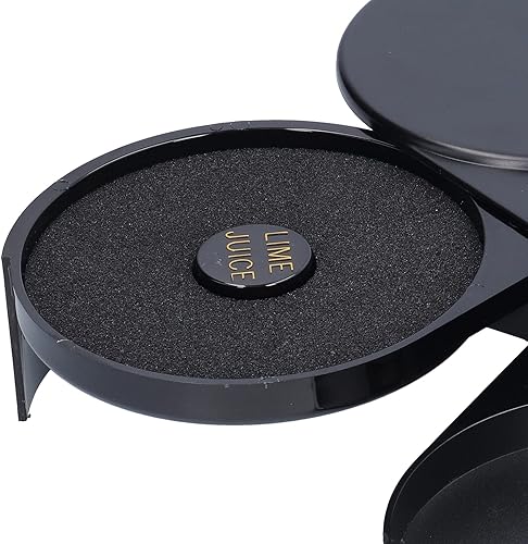 Rimmer en verre 3, plateau de rangement pour margarita, camarero, outil de barman pour cocktail, maison, bar, fournitures de fête, bar à sucre et sel - Nail Gallerys