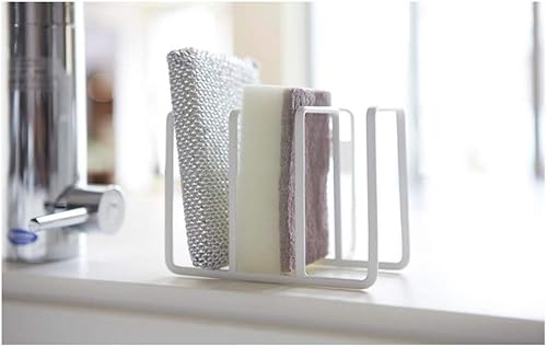 Yamazaki Home Plate 3 Porte-éponge – Organiseur en acier pour évier de cuisine – Acier - Nail Gallerys