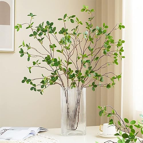 SzJias Lot de 3 Branches d'eucalyptus artificielles en Forme de U de 110 cm pour Vase, réaliste, Style Naturel - Nail Gallerys