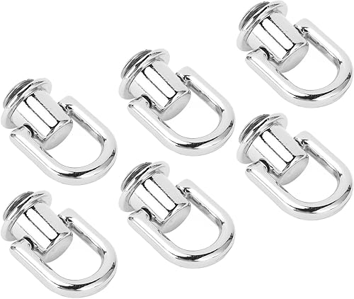 Rivets en Métal avec Anneau D, 20 Pièces, pour Cuir, Bricolage, Sac à Main, Chapeau, Portefeuille, étui de Téléphone, Accessoires (Gold) - Nail Gallerys