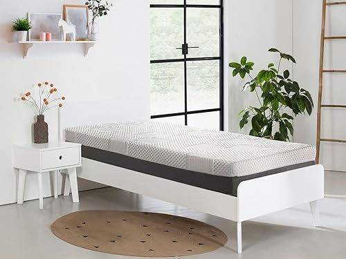 DORMISSIMO Matelas 80X190 Draco Latex Épaisseur 20 CM déhoussable, Noyau en Latex 100% - Nail Gallerys