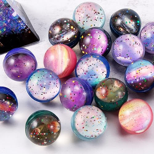 Pllieay 20PCS Balles Gonflables, 32mm Espace Thème Balles Gonflantes pour Enfants Party Favors, Remplissage De Sac Cadeau, Halloween - Nail Gallerys