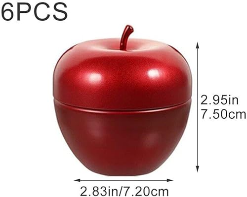 AMOYER 6 Pcs Bogeons De Bougie en Moules Métalliques avec Couvercles Contenant des Bougies Vides pour Bougies Boîtes De Bonbons en Ficel - Nail Gallerys